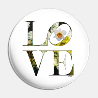 LOVE Letters March Birth Month Flower Narcissus Pin