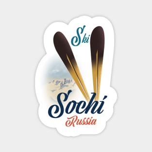 Sochi Russia ski poster Magnet