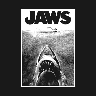 JAWS - Movie poster White T-Shirt