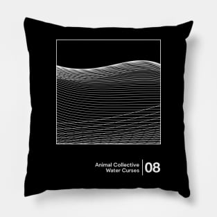 Water Curses / Minimal Graphic Design Tribute Pillow