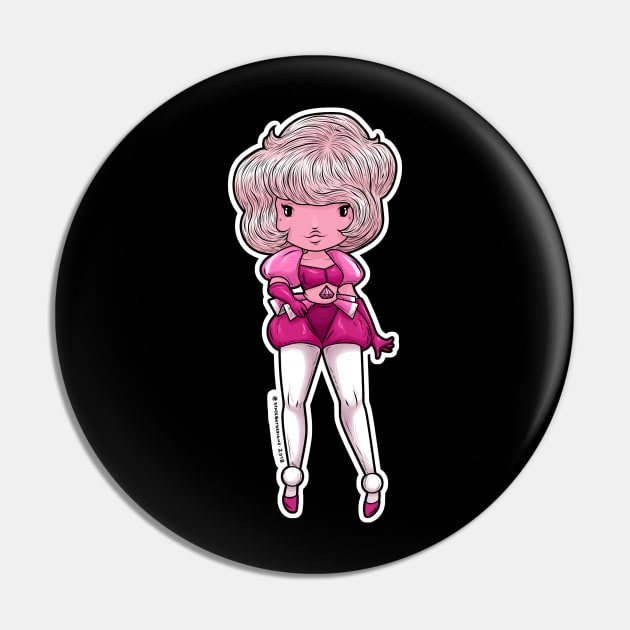 Pink Diamond Pin by SpacebatDesigns 