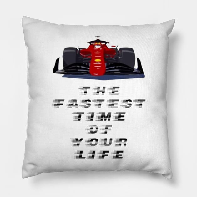 f1 racing fastest time Pillow by UEClothing