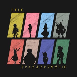 FFIX Character Silhouettes T-Shirt