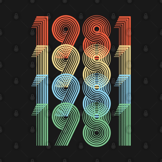 Retro 1981 Birthday by Dirty Custard Designs 