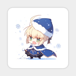 blue saber padoru Magnet