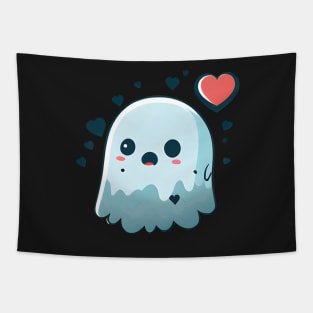 Boo Be Mine: Ghost Valentine Tapestry