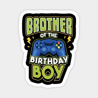 Brother of the Birthday Boy Matching Video Gamer Magnet