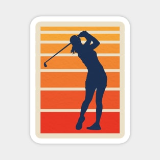 Vintage Golf Silhouette Magnet