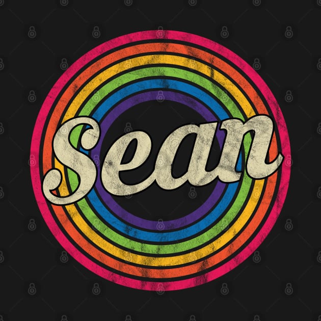 Sean - Retro Rainbow Faded-Style by MaydenArt