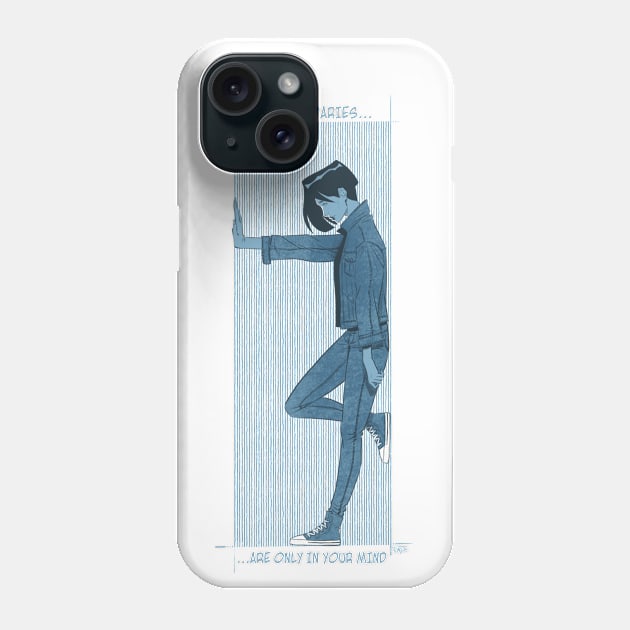 all boundaries are only in your head Phone Case by timpo