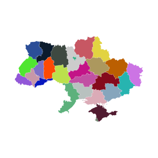 Ukraine Color Map T-Shirt