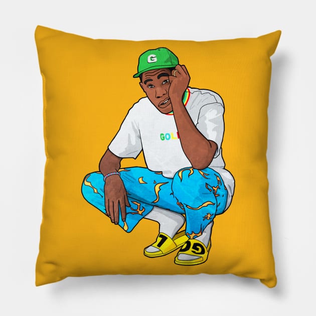 Golf Pillow by Riki Prosper