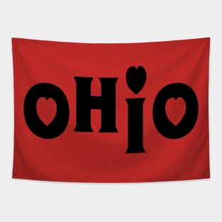 Ohio Hearts Tapestry