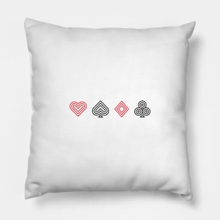 POKER CARD ICON (COLOR) Pillow