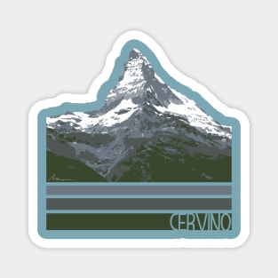 Cerrvino Mountain Illustration Magnet