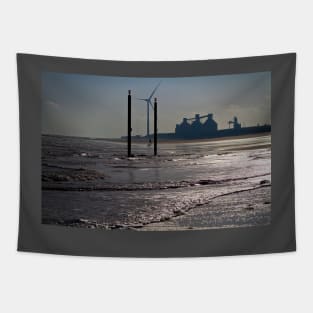 Cambois beach in Northumberland Tapestry