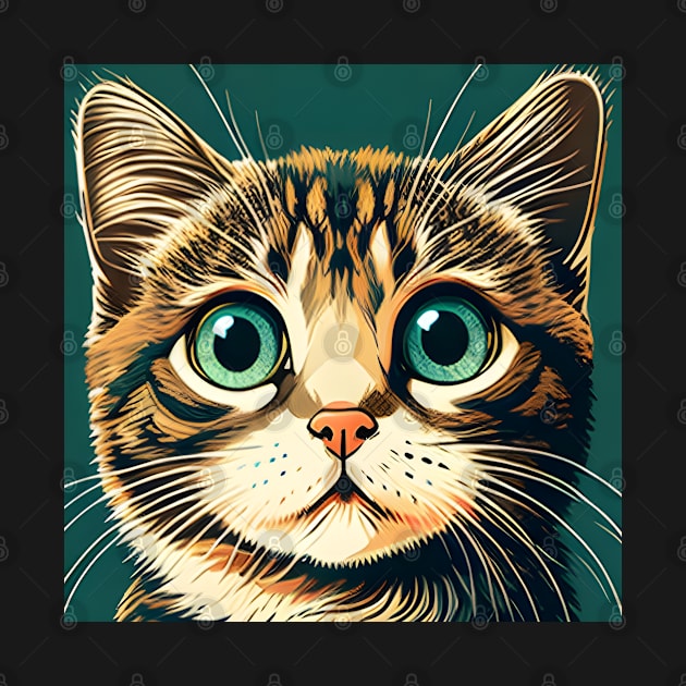 Cute Cat Face Surprise Lover - Funny Kitty by Wesley Mcanderson Jones