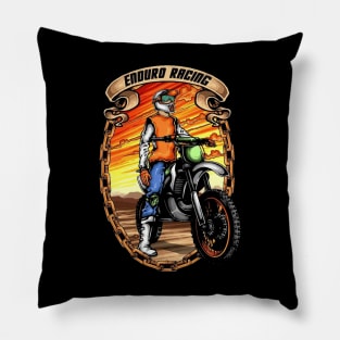 Dirtbike racing Pillow