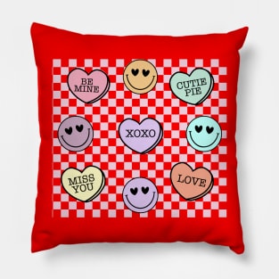 Pattern Lovers Be Mine Cutie Pie XOXO Miss You Happy Valentines Day Pillow