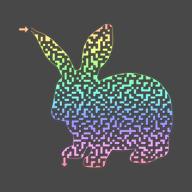 Pastel Colored Bunny Rabbit Maze by gorff