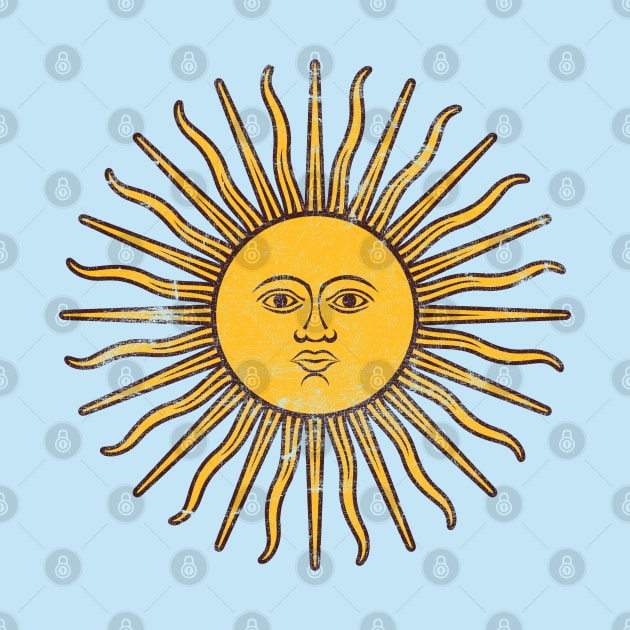 Argentina Sun / Vintage Style Flag Design by DankFutura