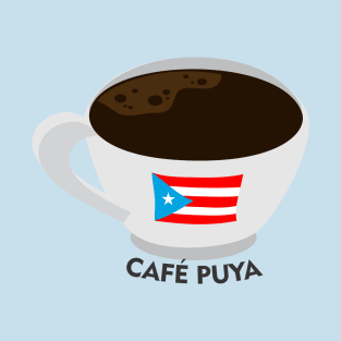 Boricua Cafe Puya Puerto Rican Coffee Dark Latino Food T-Shirt