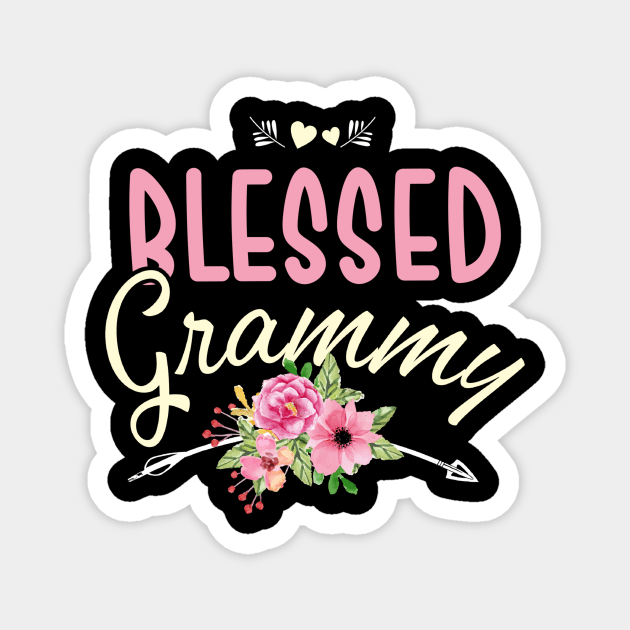 Blessed Grammy Shirt  Thanksgiving Gift Magnet by jonetressie