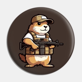 Tactical Groundhog Pin