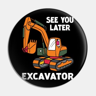 Pint-sized Powerhouse Excavator Whispers, Tee Triumph Extravaganza Pin