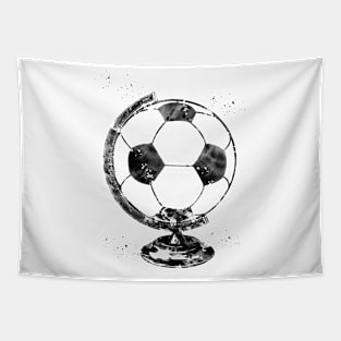 Soccer Ball Globe Tapestry