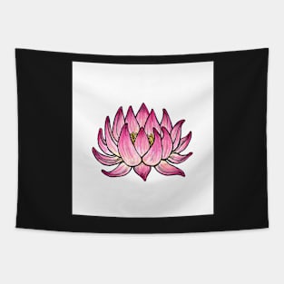 Pink Lotus Flower Tapestry