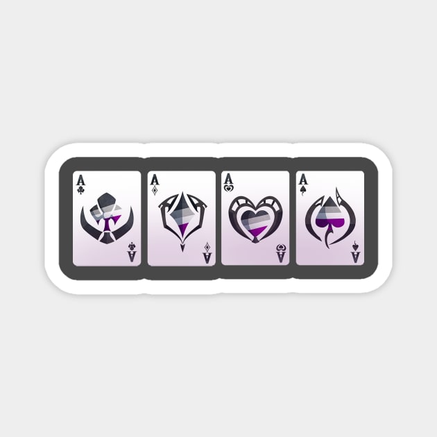 Ace Pride Hand of Cards Magnet by Phreephur