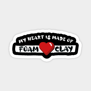 Foam Clay Heart Magnet