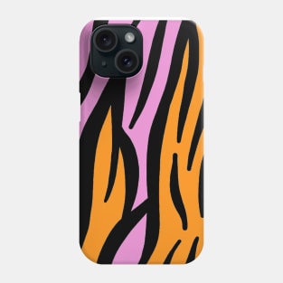 Pink and Orange Zebra Print Phone Case