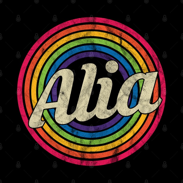 Alia - Retro Rainbow Faded-Style by MaydenArt