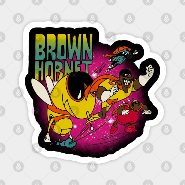 Brown hornet Magnet by Polaroid Popculture