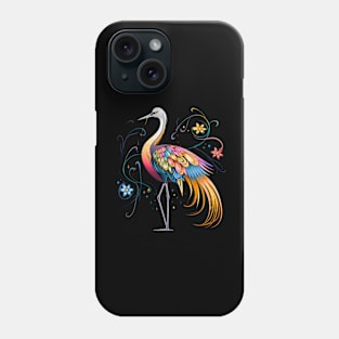 Whooping Crane Happiness Phone Case