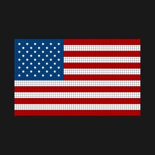 8 bit Stars and Stripes T-Shirt