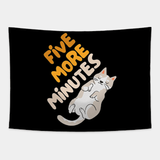 Cats & Coffee - Five More Minutes Tapestry