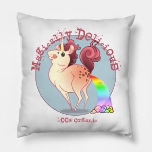 Magically Delicious (light text) Pillow