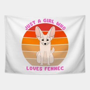 Just a girl who loves fennec. Tapestry