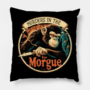 Murders in the rue morgue Iron Maiden monkey Pillow