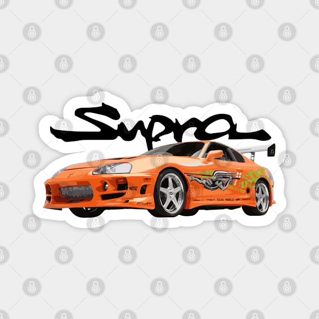 MARK 4 SUPRA 2J FAST AND FURIOUS Magnet by cowtown_cowboy