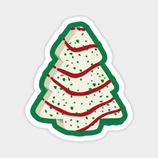 Christmas Tree Snack Cake Magnet