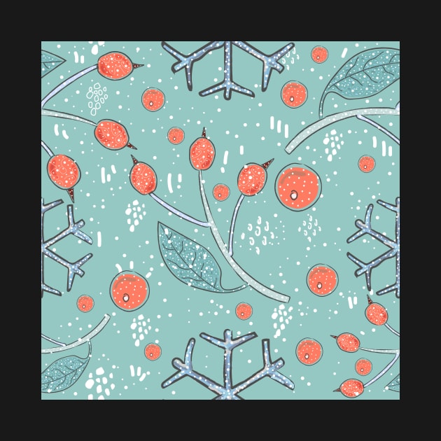 Winter Pattern by Kristina Stellar Scandinavian Land