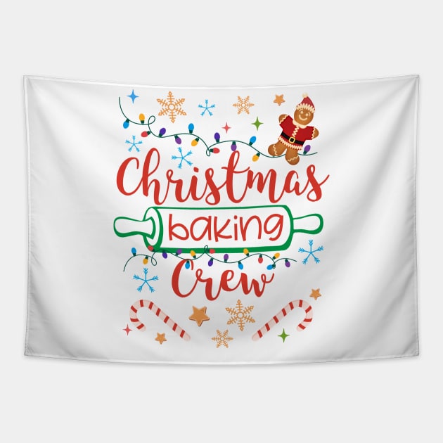 Christmas Cookie Baking Crew Tapestry by star trek fanart and more