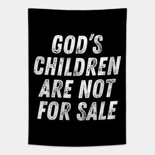 Christian Quote God's Children Are Not For Sale Tapestry