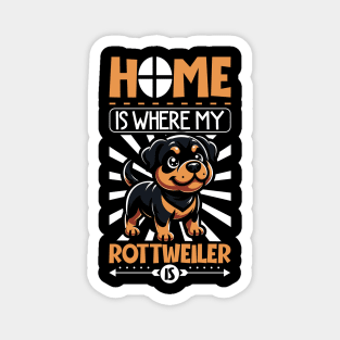 Home is with my Rottweiler Magnet