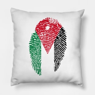 Jordan Flag On A Finger print | Love Jordan Pillow