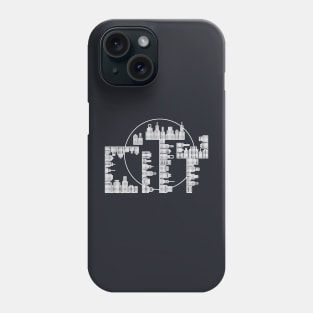 Skyline, City - White version Phone Case